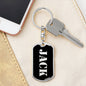 Jack v3 - Luxury Dog Tag Keychain