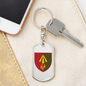 1039th Air Defence Missile Regiment (Ukraine) - Luxury Dog Tag Keychain