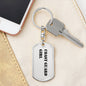 Coast Guard Girl - Luxury Dog Tag Keychain