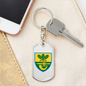 61st Jager Infantry Brigade (Ukraine) - Luxury Dog Tag Keychain