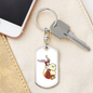 Happy Donkey - Luxury Dog Tag Keychain