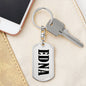 Edna v01 - Luxury Dog Tag Keychain