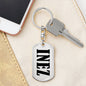 Inez v01 - Luxury Dog Tag Keychain