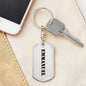 Emmanuel - Luxury Dog Tag Keychain