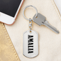 Amalia v01 - Luxury Dog Tag Keychain