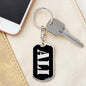 Ali v3 - Luxury Dog Tag Keychain