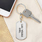 Las Vegas Girl v4 - Luxury Dog Tag Keychain