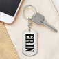 Erin v01 - Luxury Dog Tag Keychain