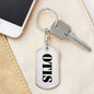 Otis - Luxury Dog Tag Keychain