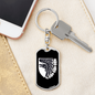 93rd Mechanized Brigade (Ukraine) v3 - Luxury Dog Tag Keychain