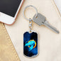 Zodiac Sign Cancer - Luxury Dog Tag Keychain