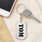 Tom - Luxury Dog Tag Keychain