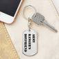 Army Ranger's Boyfriend - Luxury Dog Tag Keychain