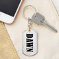 Dawn v01 - Luxury Dog Tag Keychain