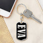 Eva v02 - Luxury Dog Tag Keychain
