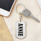 Annie v01 - Luxury Dog Tag Keychain
