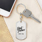 Best Father Since 1965 - Luxury Dog Tag Keychain