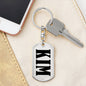 Kim v01 - Luxury Dog Tag Keychain