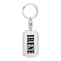 Irene v01 - Luxury Dog Tag Keychain