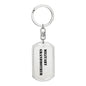 Military Grandmother - Luxury Dog Tag Keychain