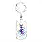 Purple Ant - Luxury Dog Tag Keychain