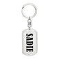 Sadie v01 - Luxury Dog Tag Keychain
