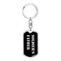 Soldier's Father v2 - Luxury Dog Tag Keychain