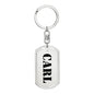 Carl - Luxury Dog Tag Keychain