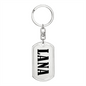 Lana v01 - Luxury Dog Tag Keychain