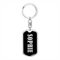 Sophie v02 - Luxury Dog Tag Keychain