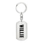 Willie v01 - Luxury Dog Tag Keychain