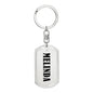 Melinda v01 - Luxury Dog Tag Keychain
