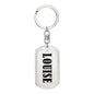 Louise v01 - Luxury Dog Tag Keychain