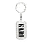 Kari v01 - Luxury Dog Tag Keychain