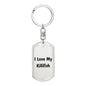 Love My Killifish - Luxury Dog Tag Keychain