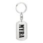 Myra v01 - Luxury Dog Tag Keychain