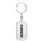 Caroline v01 - Luxury Dog Tag Keychain