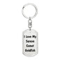 Love My Sarasa Comet Goldfish - Luxury Dog Tag Keychain