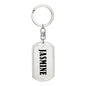Jasmine v01 - Luxury Dog Tag Keychain