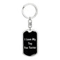 Love My Toy Fox Terrier v5 - Luxury Dog Tag Keychain