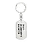 Coast Guardsman's Daughter - Luxury Dog Tag Keychain