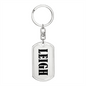 Leigh v01 - Luxury Dog Tag Keychain