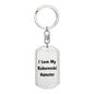 Love My Roborovski Hamster - Luxury Dog Tag Keychain