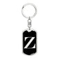 Initial Z v2a - Luxury Dog Tag Keychain