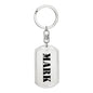 Mark - Luxury Dog Tag Keychain