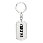 Cristina v01 - Luxury Dog Tag Keychain