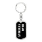 Iraq Veteran v2 - Luxury Dog Tag Keychain
