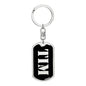 Tim v3 - Luxury Dog Tag Keychain