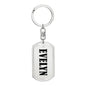 Evelyn v01 - Luxury Dog Tag Keychain