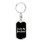 Love My Keeshond v2 - Luxury Dog Tag Keychain